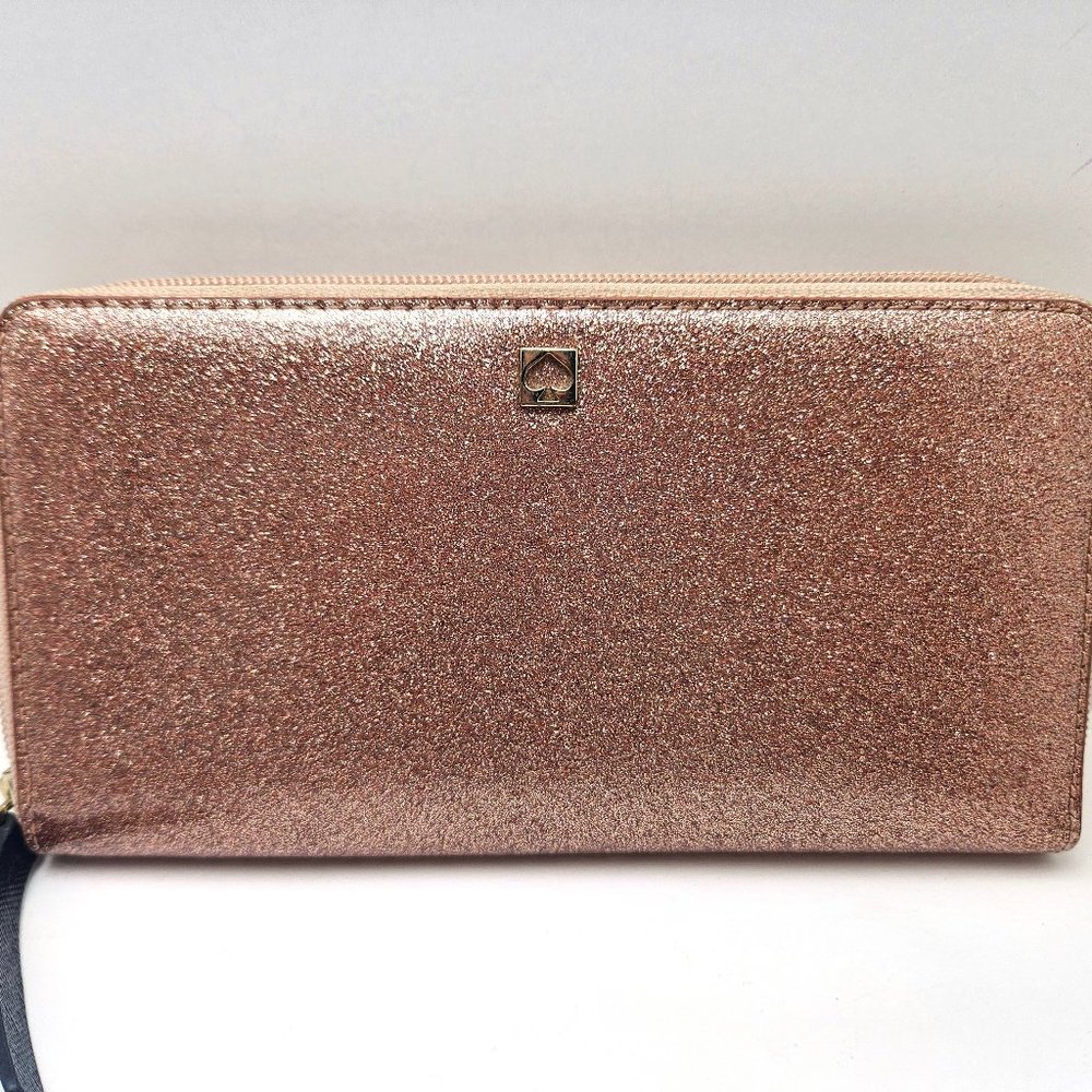 KATE SPADE New York Mavis Street Neda Continental Zippered Wallet Rose Gold